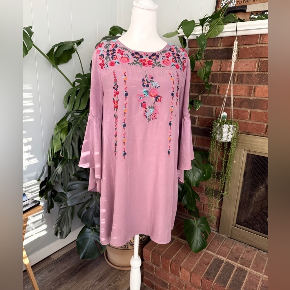 JODIFL Lavender Rayon Dress